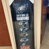#114 Eagles Super Bowl Felt Banner Large