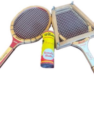 Two Tennis Rackets and Tennis Balls