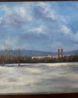 Painting of Hershey Stacks