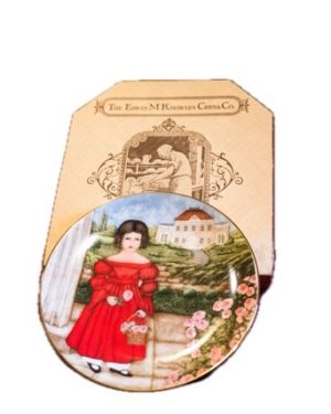 Edwin M. Knowles China Co. Collector Plate/Abigai in the Rose Garden